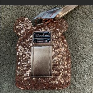 Loungefly Rose gold wristlet new with tags